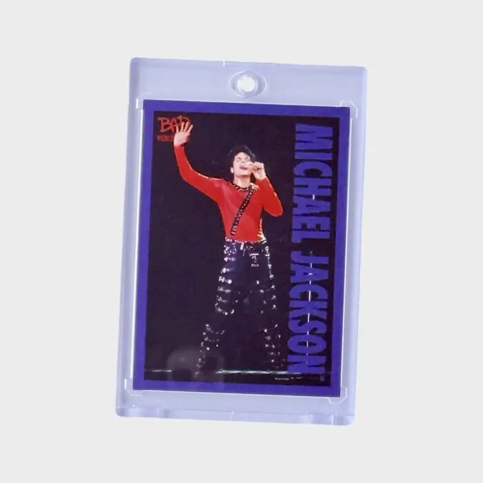 Michael Jackson BAD Tour Keepsake Trading Card # 71 Base Shortprint Blue
