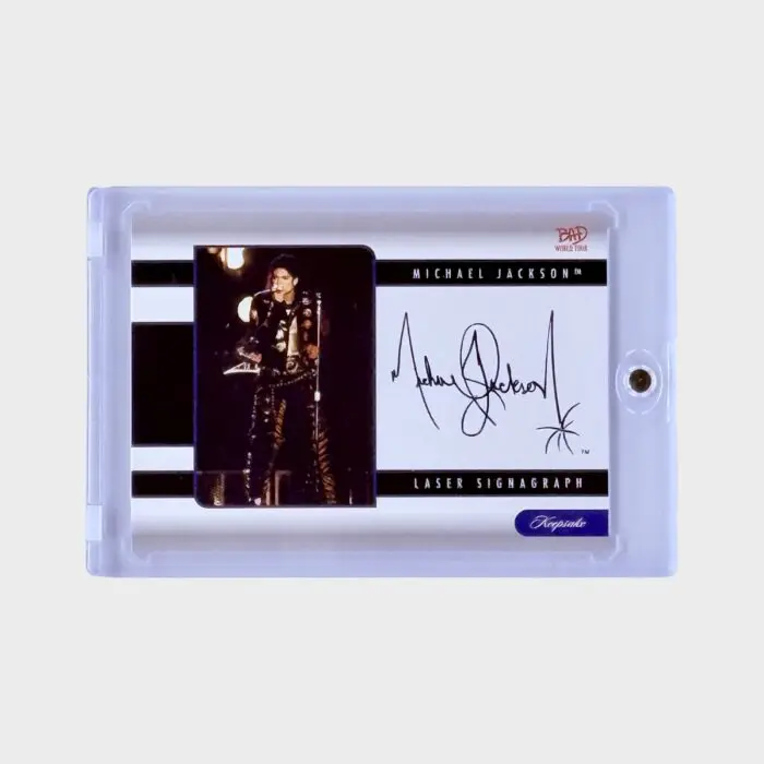Michael Jackson BAD Tour Keepsake Trading Card # 136 Laser SignaGraph