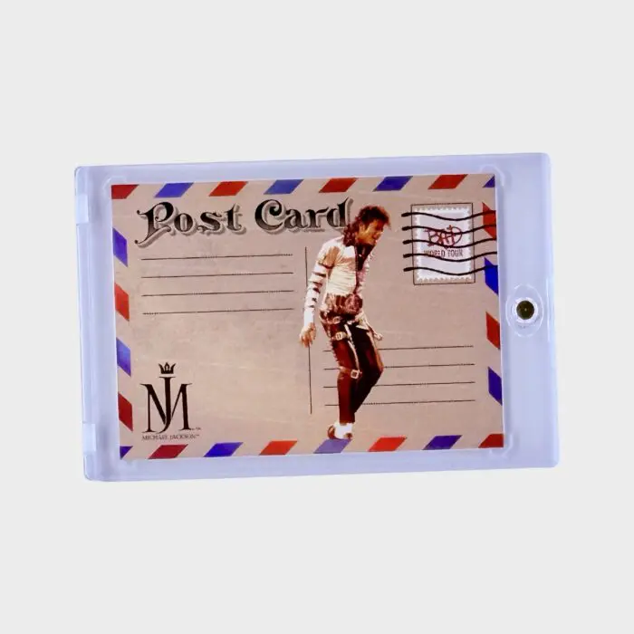 Michael Jackson BAD Tour Keepsake Trading Card # 160 Red 80/87 Postcard