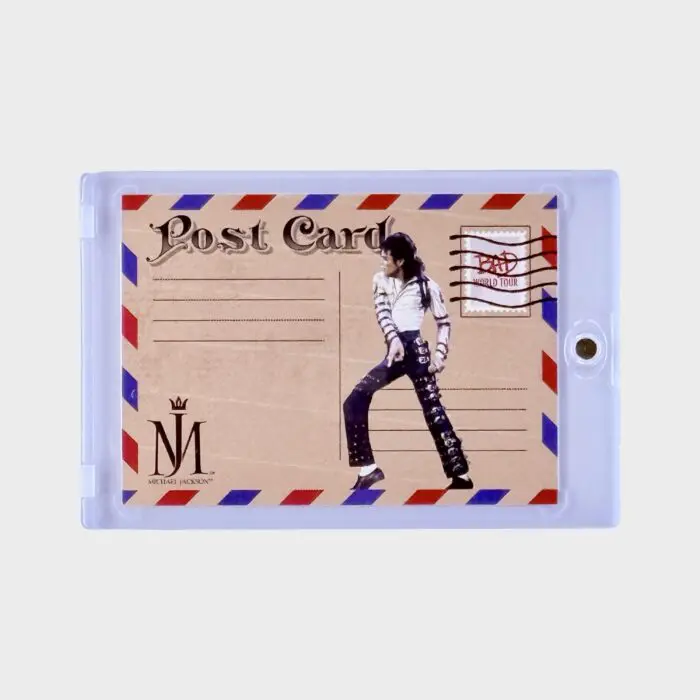 Michael Jackson BAD Tour Keepsake Trading Card # 174 Red 05/87 Postcard