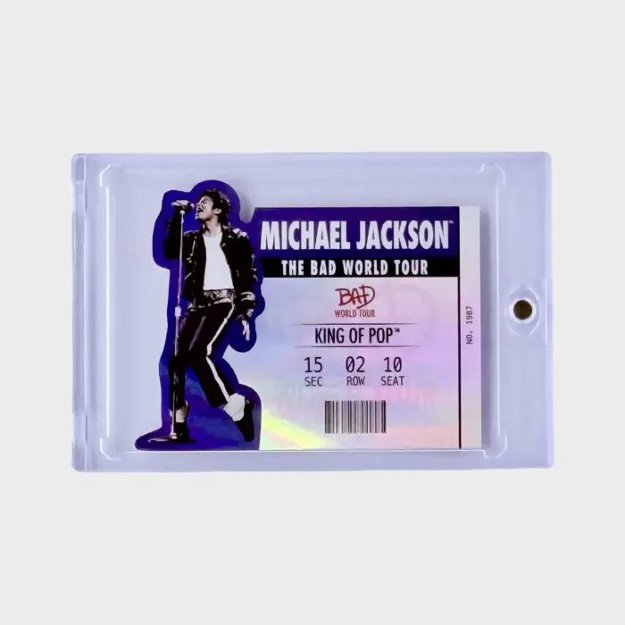 Michael Jackson BAD Tour Keepsake Trading Card # 253 Ticket Stub Die Cut