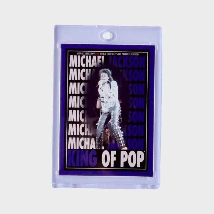 Michael Jackson BAD Tour Keepsake Trading Card # 180 Poster Blue