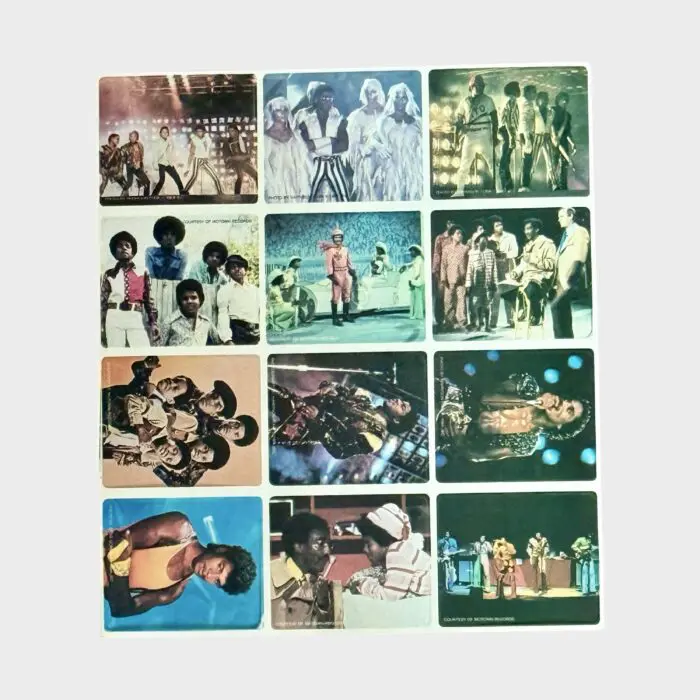 The Jacksons Kelloggs Cereal Prize Stickers Uncut Sheet