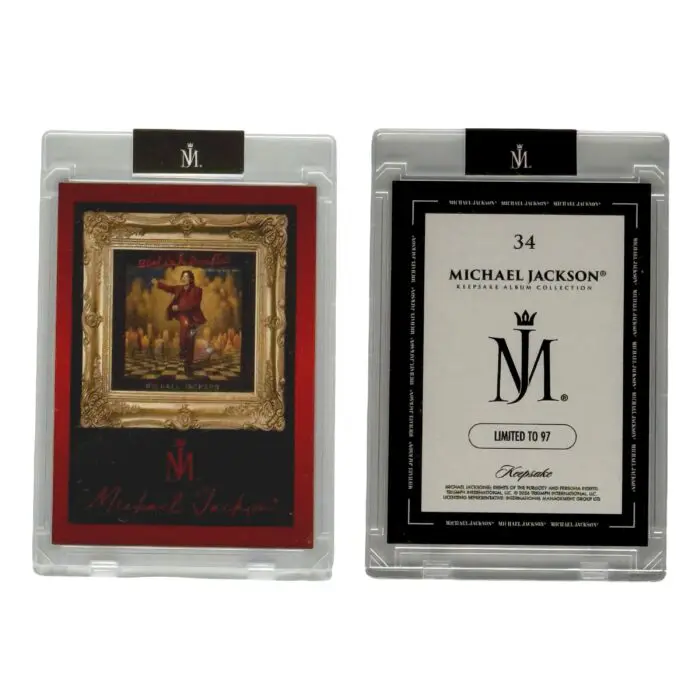 Michael Jackson Keepsake Album Collection Trading Card Blood On The Dance Floor 34 of 97 LVL