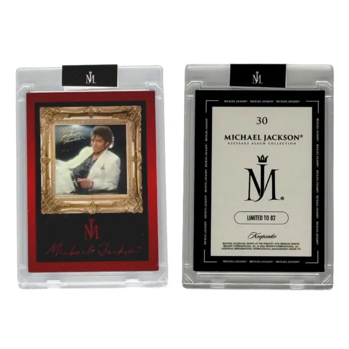 Michael Jackson Keepsake Album Collection Trading Card Thriller 30 of 82 LVL