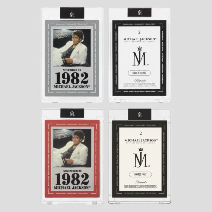 Michael Jackson Keepsake Vegas LVL Album Collection - Set of 2 Thriller Trading Cards