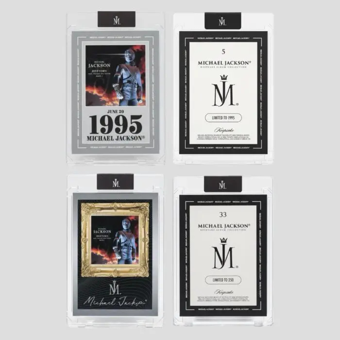Michael Jackson Keepsake Vegas LVL Album Collection - Set of 2 HIStory Trading Cards