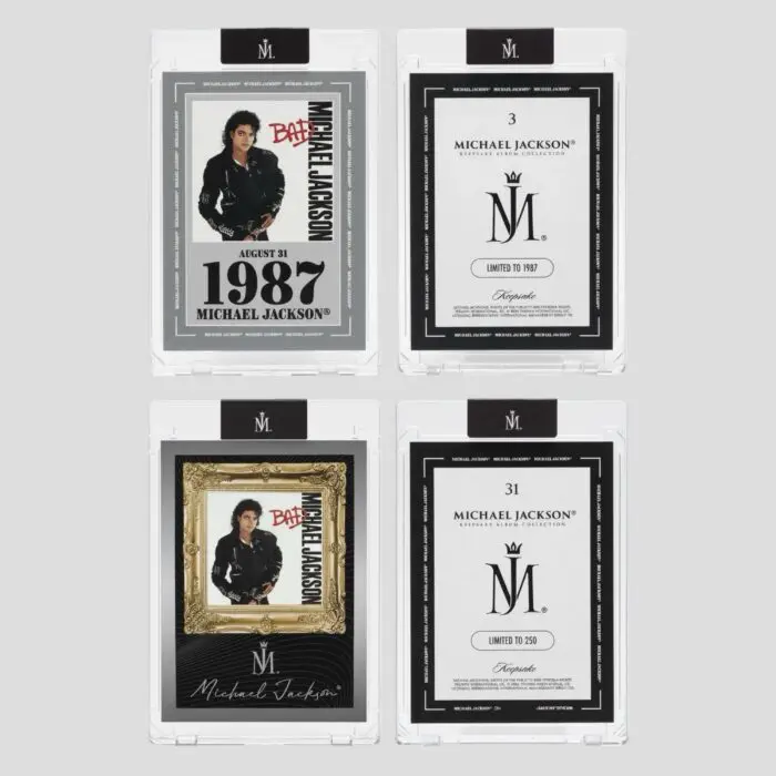Michael Jackson Keepsake Vegas LVL Album Collection - Set of 2 BAD Trading Cards
