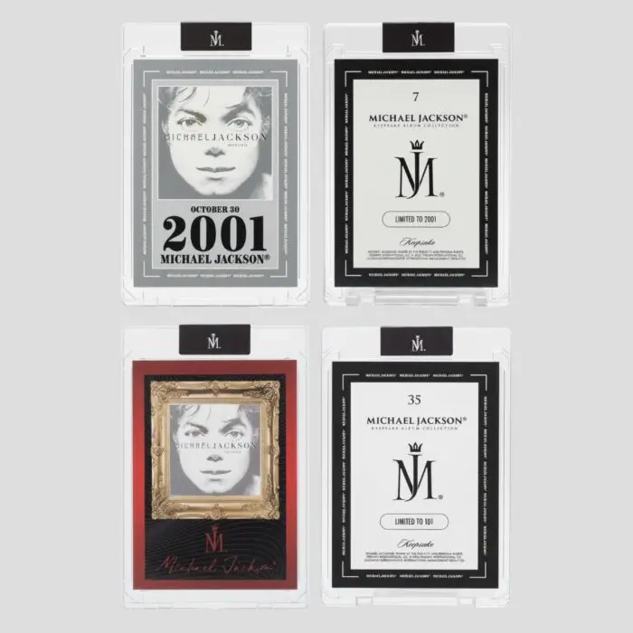 Michael Jackson Keepsake Vegas LVL Album Collection - Set of 2 Invincible Trading Cards