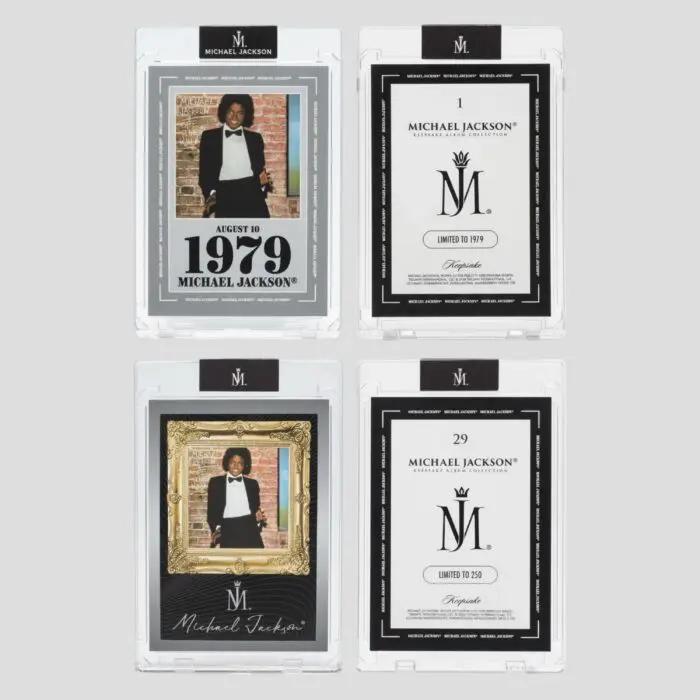 Michael Jackson Keepsake Vegas LVL Album Collection - Set of 2 Off The Wall Trading Cards