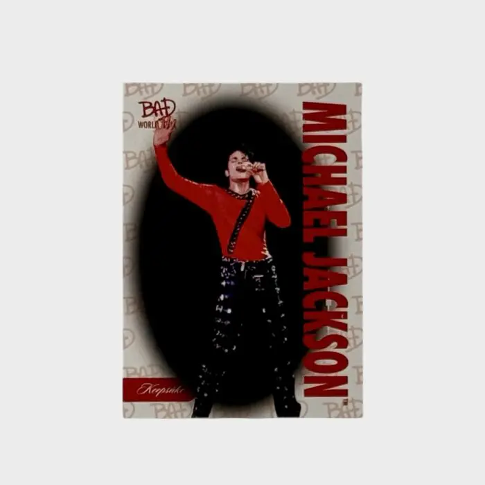 Michael Jackson BAD Tour Keepsake Trading Card # 11 Base BAD Logo