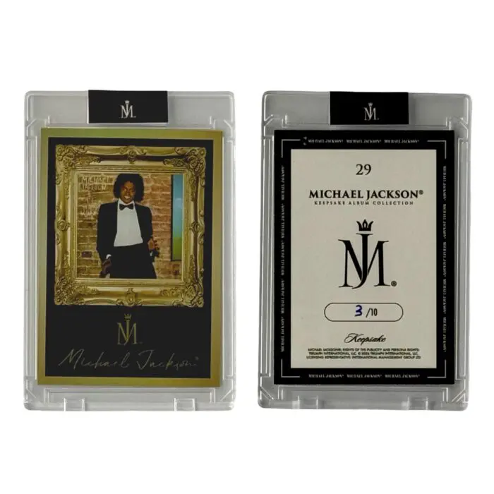 Michael Jackson Keepsake Album Collection Trading Card Off The Wall 3 of 10 Hand Numbered LVL