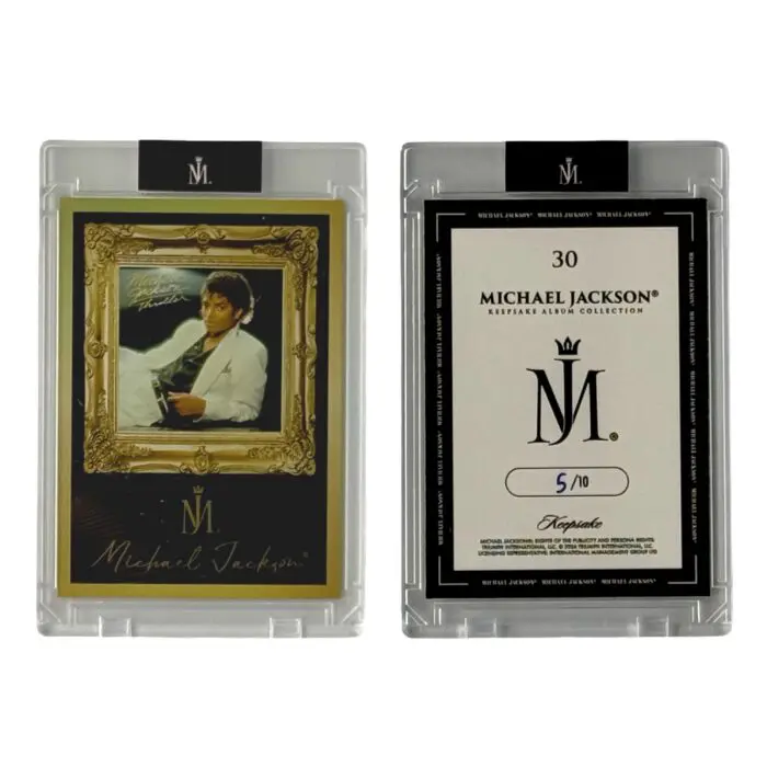 Michael Jackson Keepsake Album Collection Trading Card Thriller 5 of 10 Hand Numbered LVL