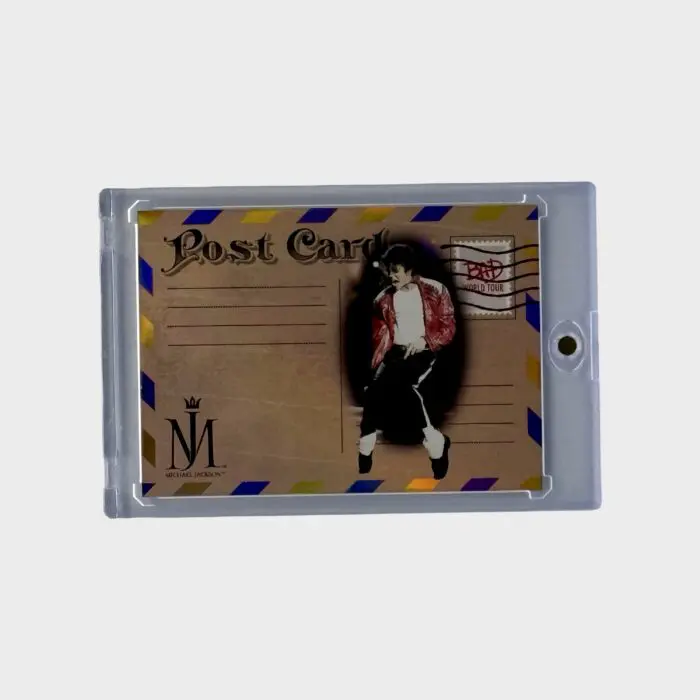 Michael Jackson BAD Tour Keepsake Trading Card # 167 Postcard Gold 02/17