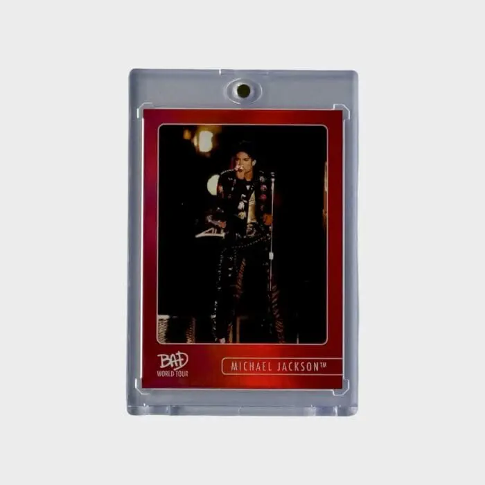 Michael Jackson BAD Tour Keepsake Trading Card # 96 Base Throwback Red 30/87