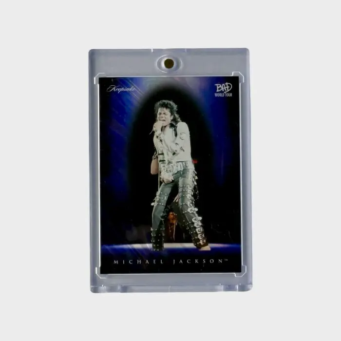 Michael Jackson BAD Tour Keepsake Trading Card # 36 Spotlight Base Blue 15/15