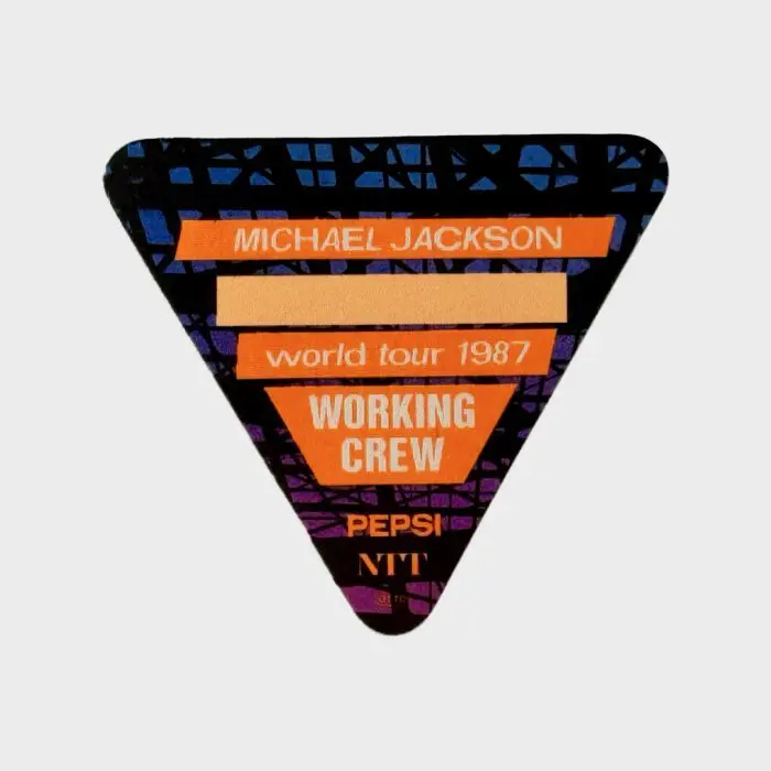 Michael Jackson BAD Tour Cloth Backstage Pass Working Crew