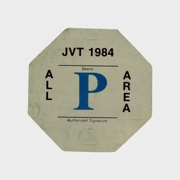 Jacksons Victory Tour Cloth Backstage Pass All Area
