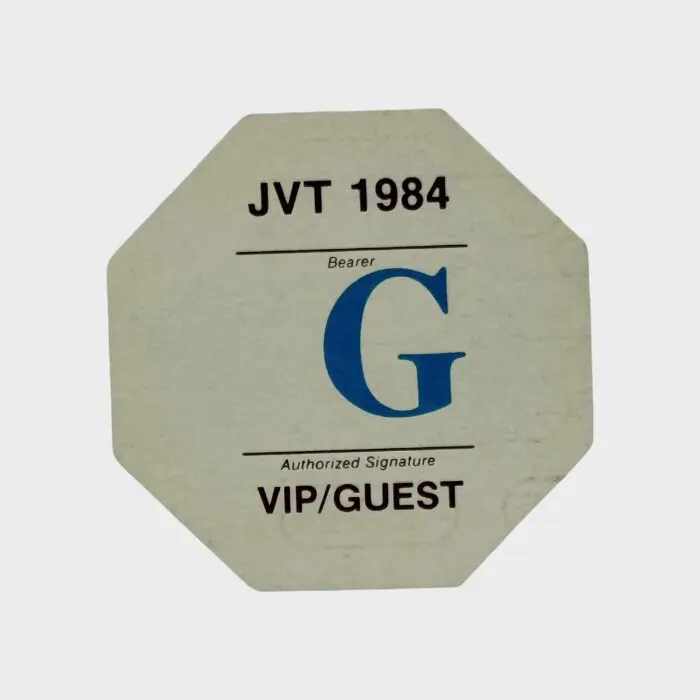 Jacksons Victory Tour Cloth Backstage Pass VIP Guest