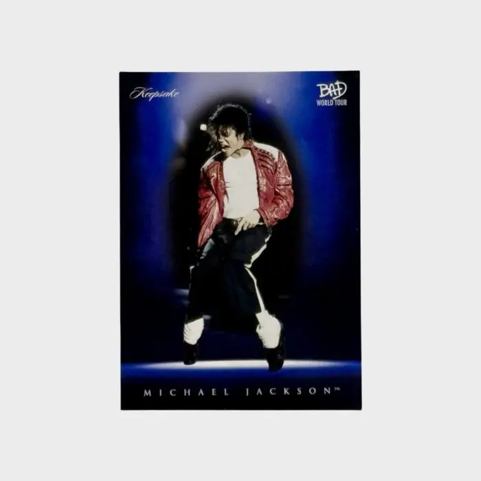 Michael Jackson BAD Tour Keepsake Trading Card # 49 Spotlight Base Blue