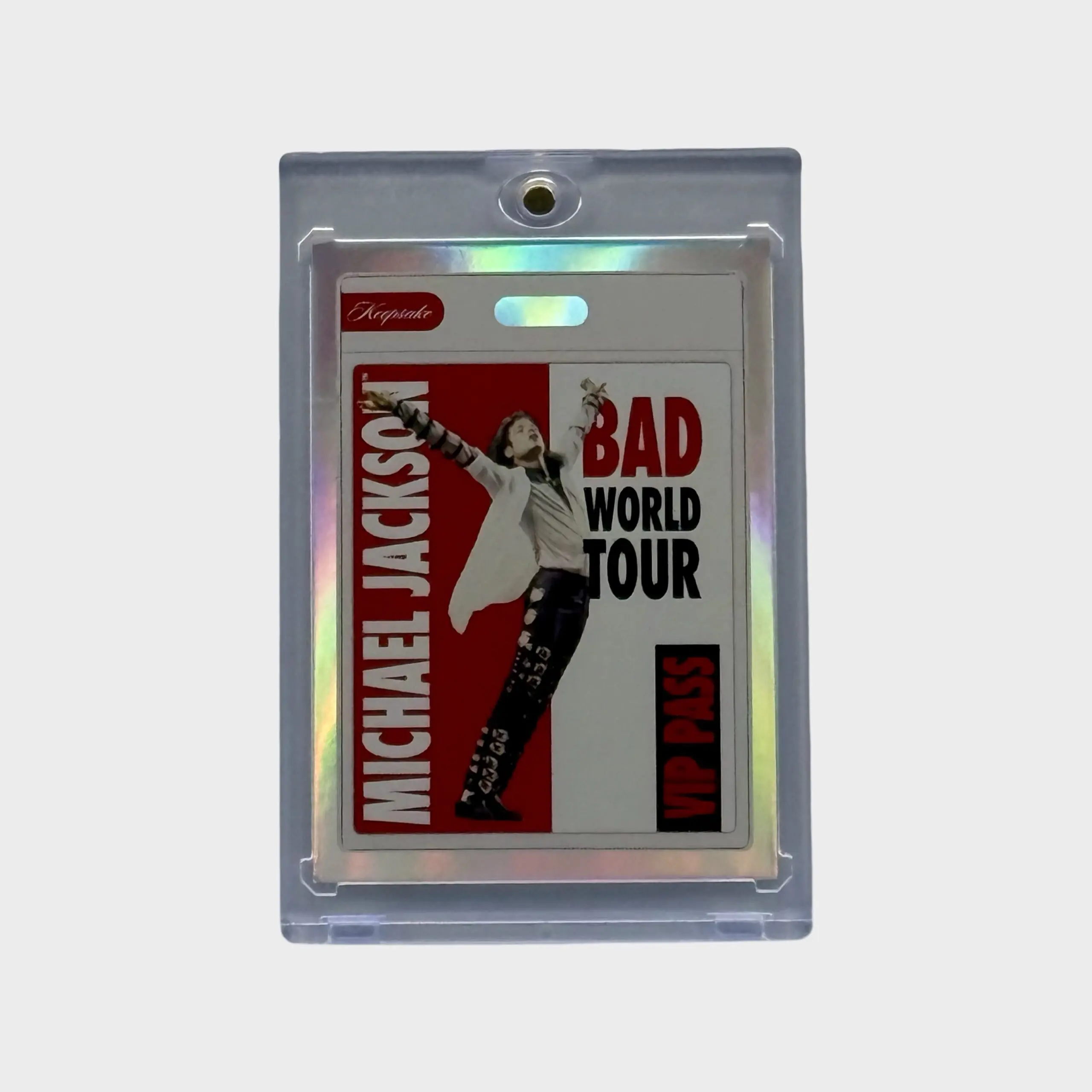 Michael Jackson BAD Tour Keepsake Trading Card # 118 VIP Pass