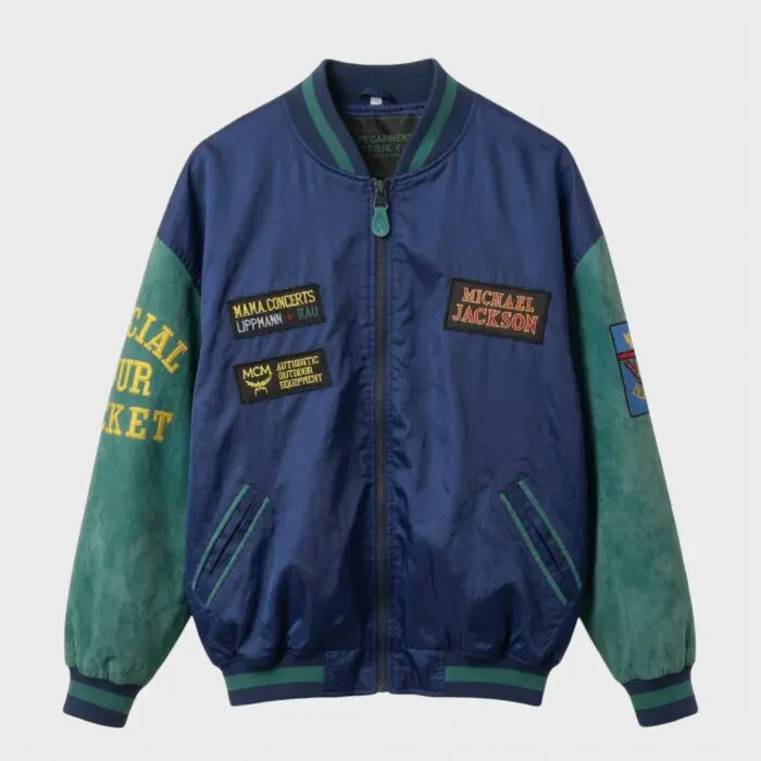 Michael Jackson Dangerous World Tour Green/Blue Crew Jacket