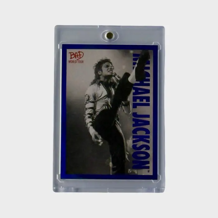 Michael Jackson BAD Tour Keepsake Trading Card # 68 Base Shortprint Blue