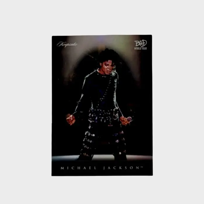 Michael Jackson BAD Tour Keepsake Trading Card # 46 Spotlight Base Foil