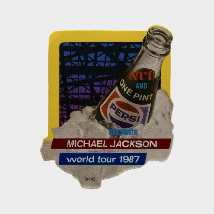 Michael Jackson BAD Tour Cloth Backstage Pass Pepsi