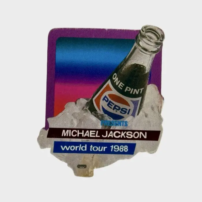 Michael Jackson BAD Tour Cloth Backstage Pass Pepsi
