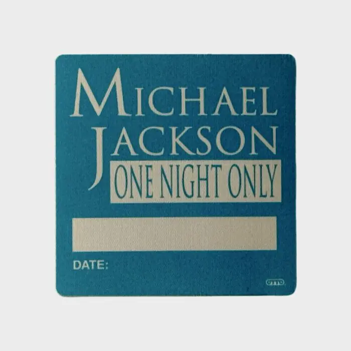 Michael Jackson One Night Only Beacon Theater NYC Cloth Backstage Pass