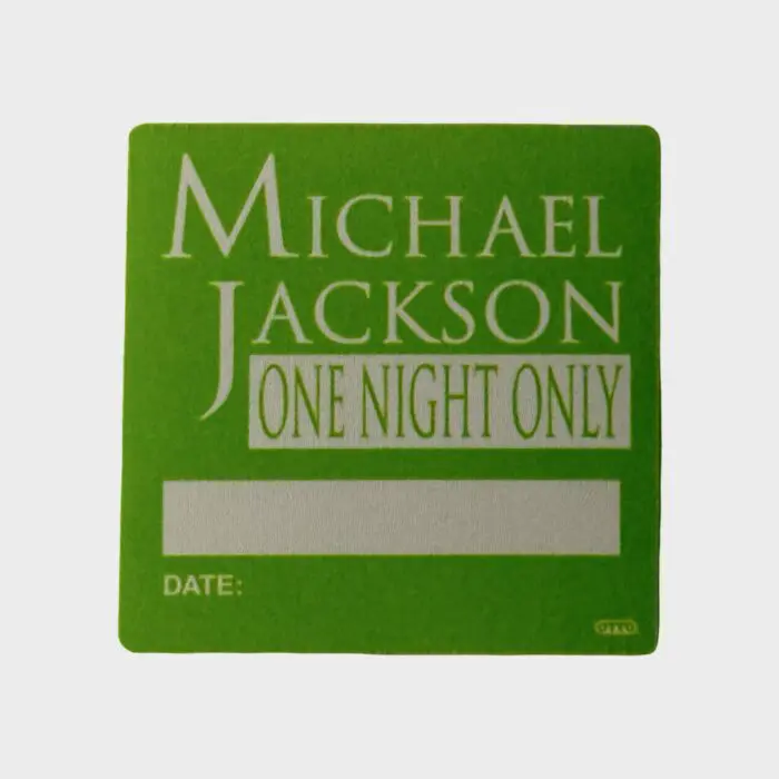 Michael Jackson One Night Only Beacon Theater NYC Cloth Backstage Pass