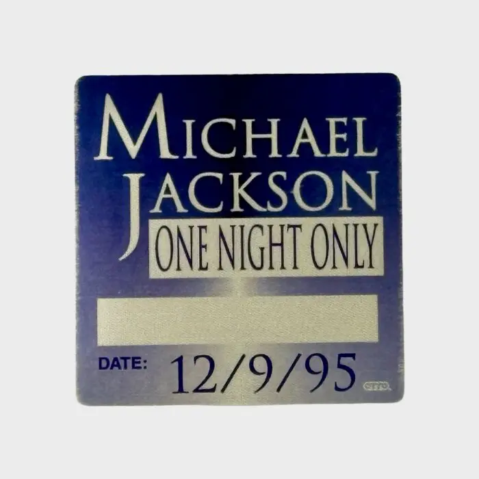 Michael Jackson One Night Only Beacon Theater NYC Cloth Backstage Pass