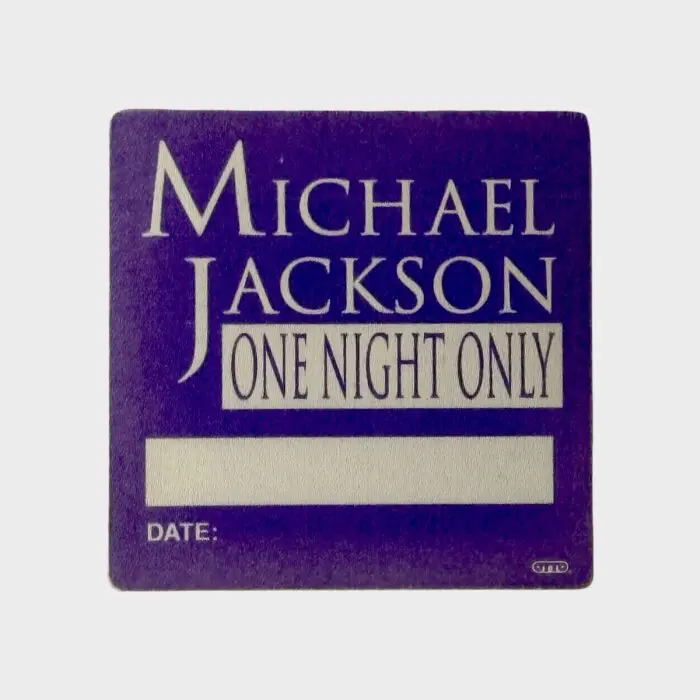 Michael Jackson One Night Only Beacon Theater NYC Cloth Backstage Pass
