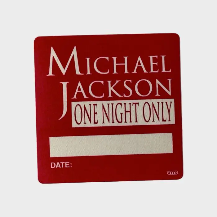 Michael Jackson One Night Only Beacon Theater NYC Cloth Backstage Pass