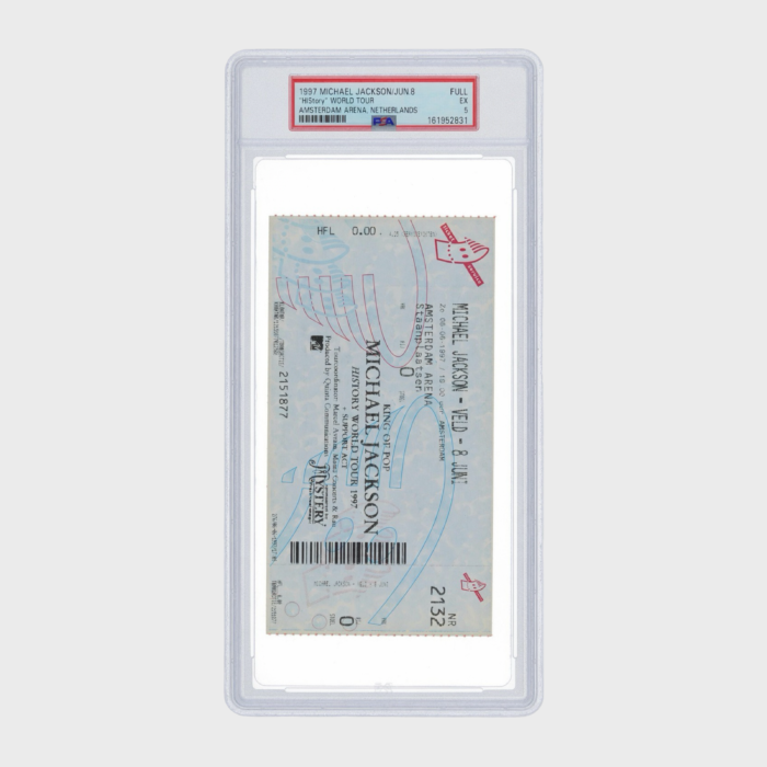 Michael Jackson HIStory World Tour Amsterdam 1997 PSA Graded Ticket