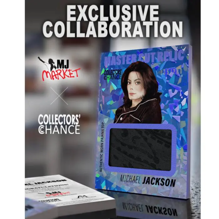 Michael Jackson Worn Pajama Relic Card – Blue Cracked Ice Edition 151/200