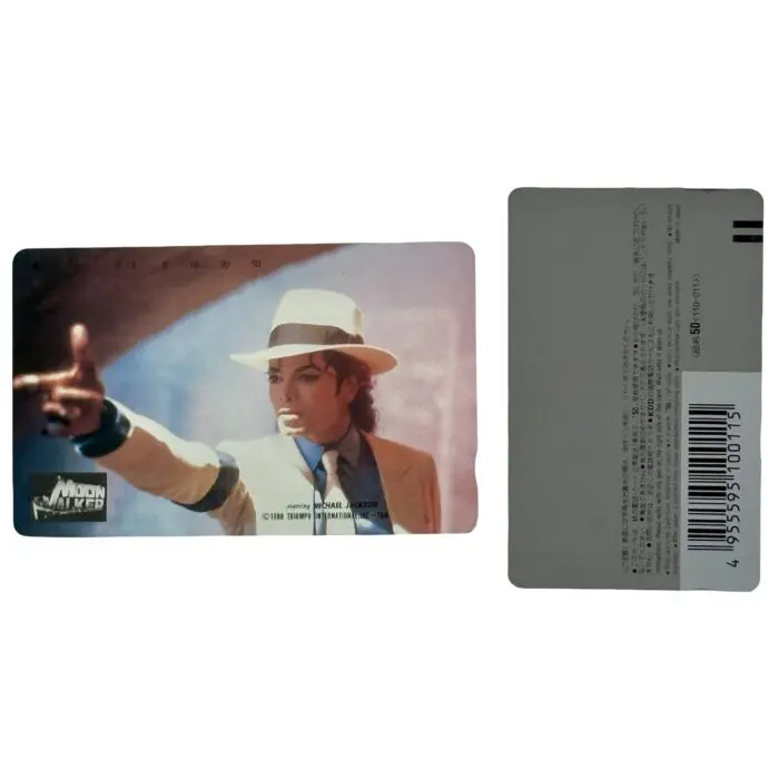 Michael Jackson BAD World Tour 1988 Phone Card Moonwalker (Japan)