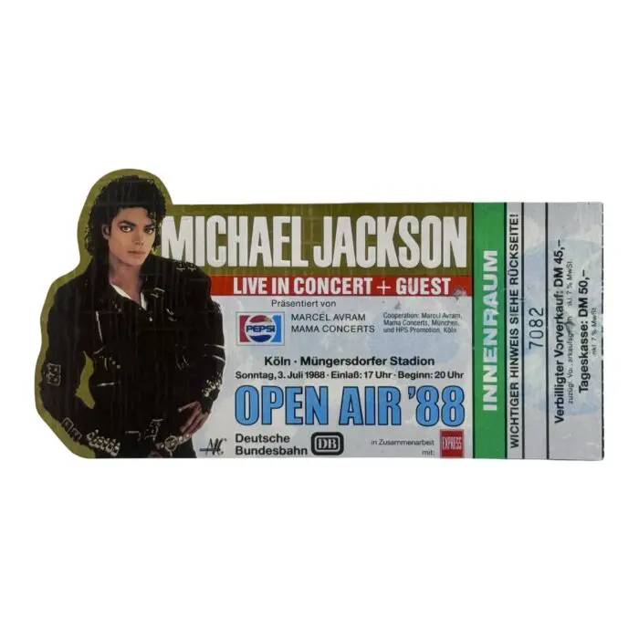 Michael Jackson BAD Tour Köln Germany Ticket July 3, 1988