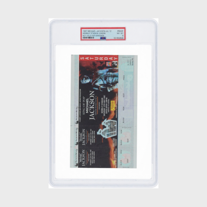 Michael Jackson HIStory World Tour London Wembley 1997 Saturday PSA Graded Ticket