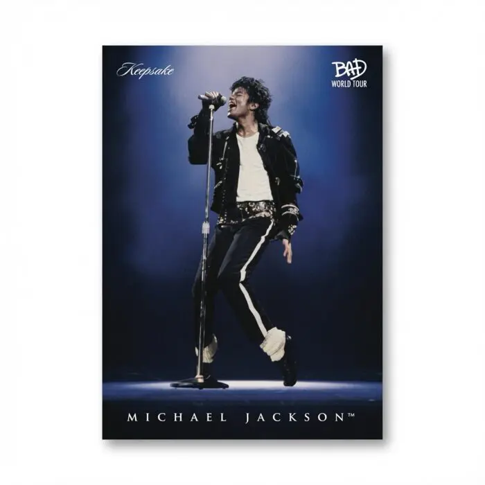 Michael Jackson BAD Tour Keepsake Trading Card #34 | Spotlight | Base Blue