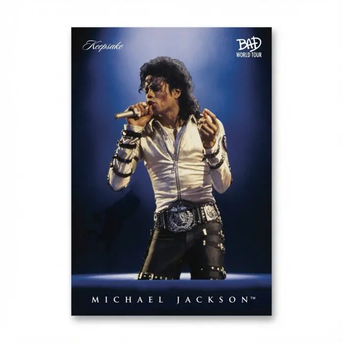 Michael Jackson BAD Tour Keepsake Trading Card #40 | Spotlight | Base Blue