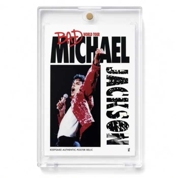 Michael Jackson Bad World Tour Keepsake #273 Hologram Poster Relic 11/17 Card