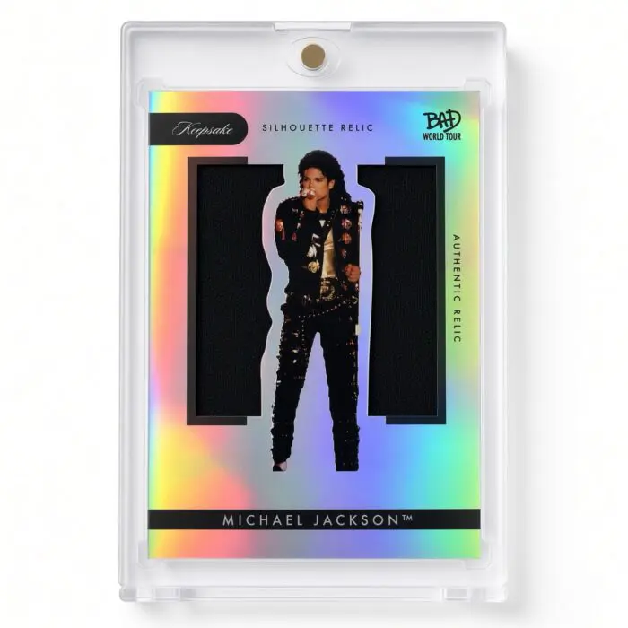 Michael Jackson Bad World Tour Keepsake #278 Silhouette Jacket Relic Hologram