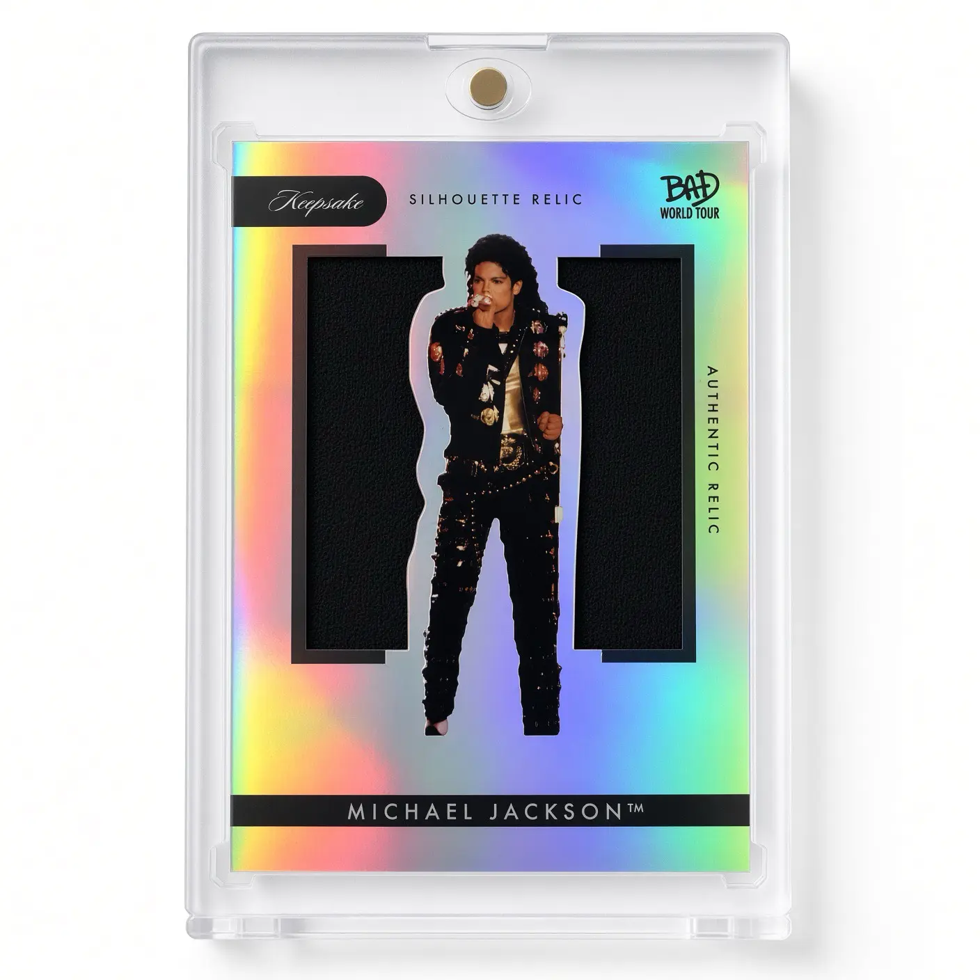 Michael Jackson Bad World Tour Keepsake #278 Silhouette Jacket Relic Hologram