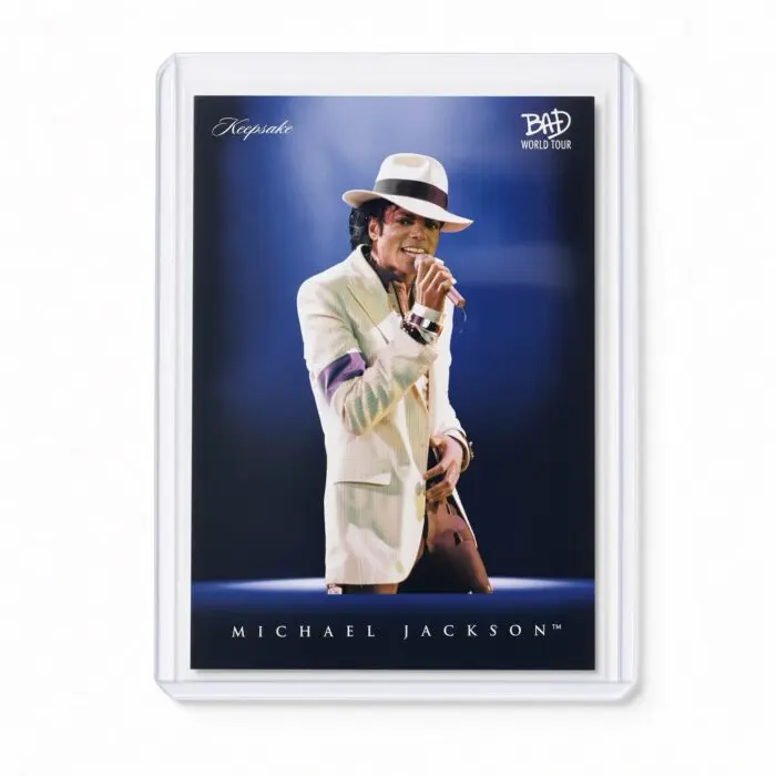 Michael Jackson BAD Tour Keepsake Trading Card #44 | Spotlight | Base Blue