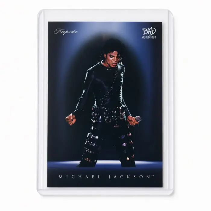 Michael Jackson BAD Tour Keepsake Trading Card #46 | Spotlight | Base Blue