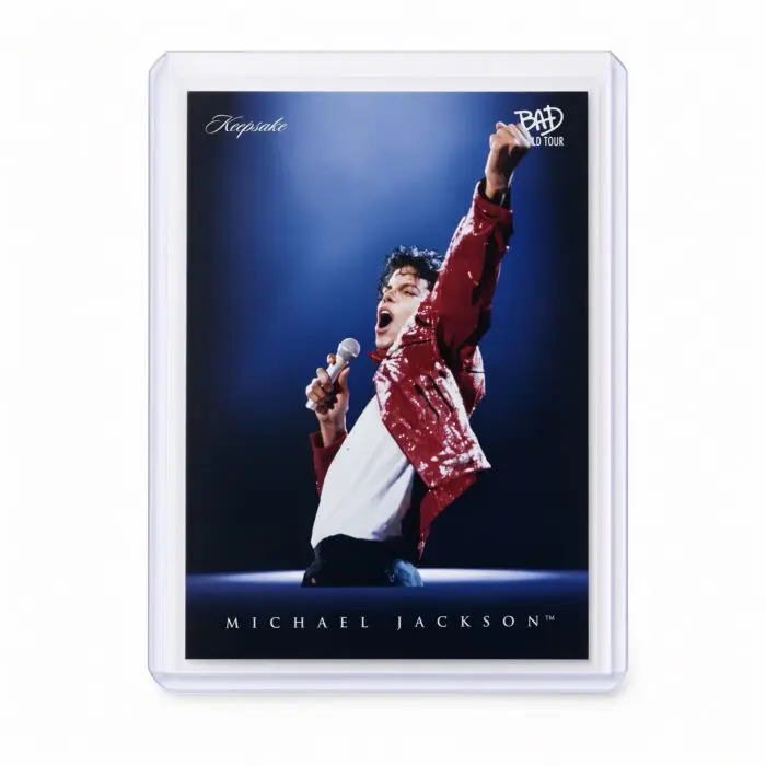 Michael Jackson BAD Tour Keepsake Trading Card #48 | Spotlight | Base Blue