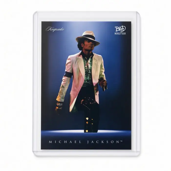 Michael Jackson BAD Tour Keepsake Trading Card #55 | Spotlight | Base Blue