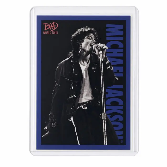 Michael Jackson BAD Tour Keepsake Trading Card #59 | Shortprint | Blue